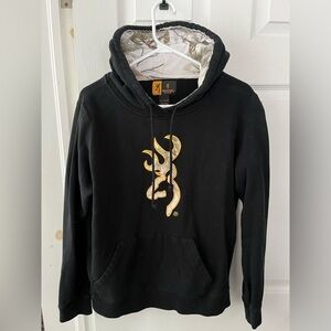 Browning Black and Gold Camo Hoodie